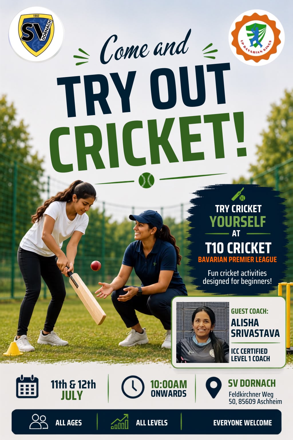 SVD Cricket für Frauen und Kinder