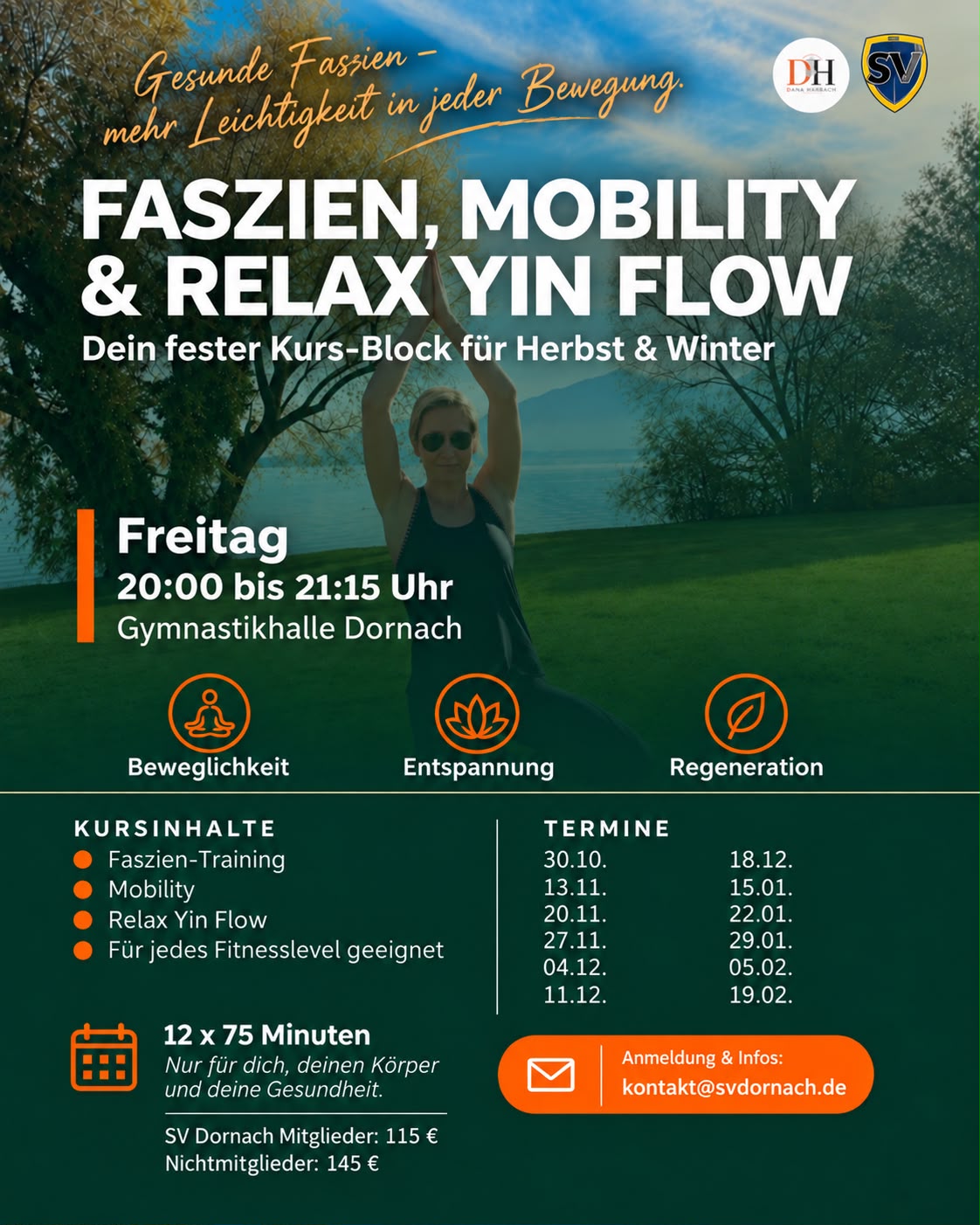 Faszien, Mobility & Yin Flow – mit Dana